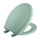 Bemis Ming Green Round Closed Front Toilet Seat with Cover 