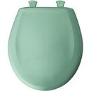 Bemis Ming Green Round Closed Front Toilet Seat with Cover 