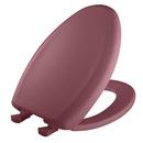 Elongated Closed Front Toilet Seat with Cover in Raspberry