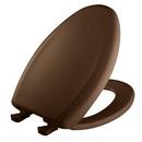 Elongated Closed Front Toilet Seat with Cover in Swiss Chocolate