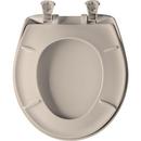 Bemis Blush Round Closed Front Toilet Seat with Cover 