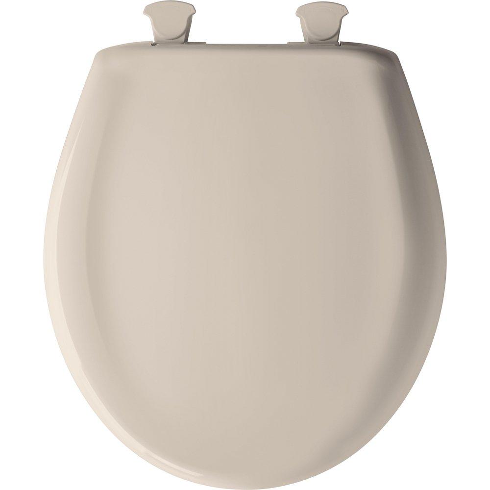 Bemis Blush Round Closed Front Toilet Seat with Cover 