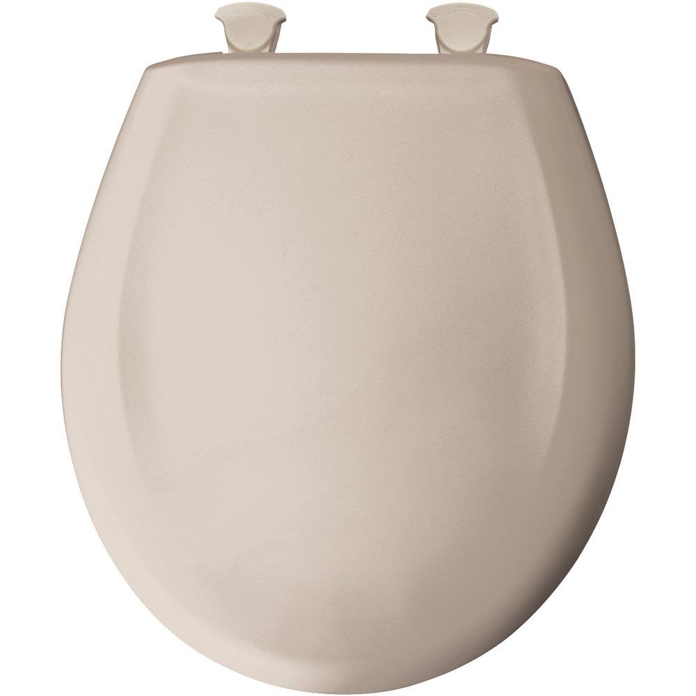 Bemis Blush Round Closed Front Toilet Seat with Cover 