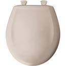 Bemis Blush Round Closed Front Toilet Seat with Cover 