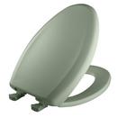Elongated Closed Front Toilet Seat with Cover in Aspen Green
