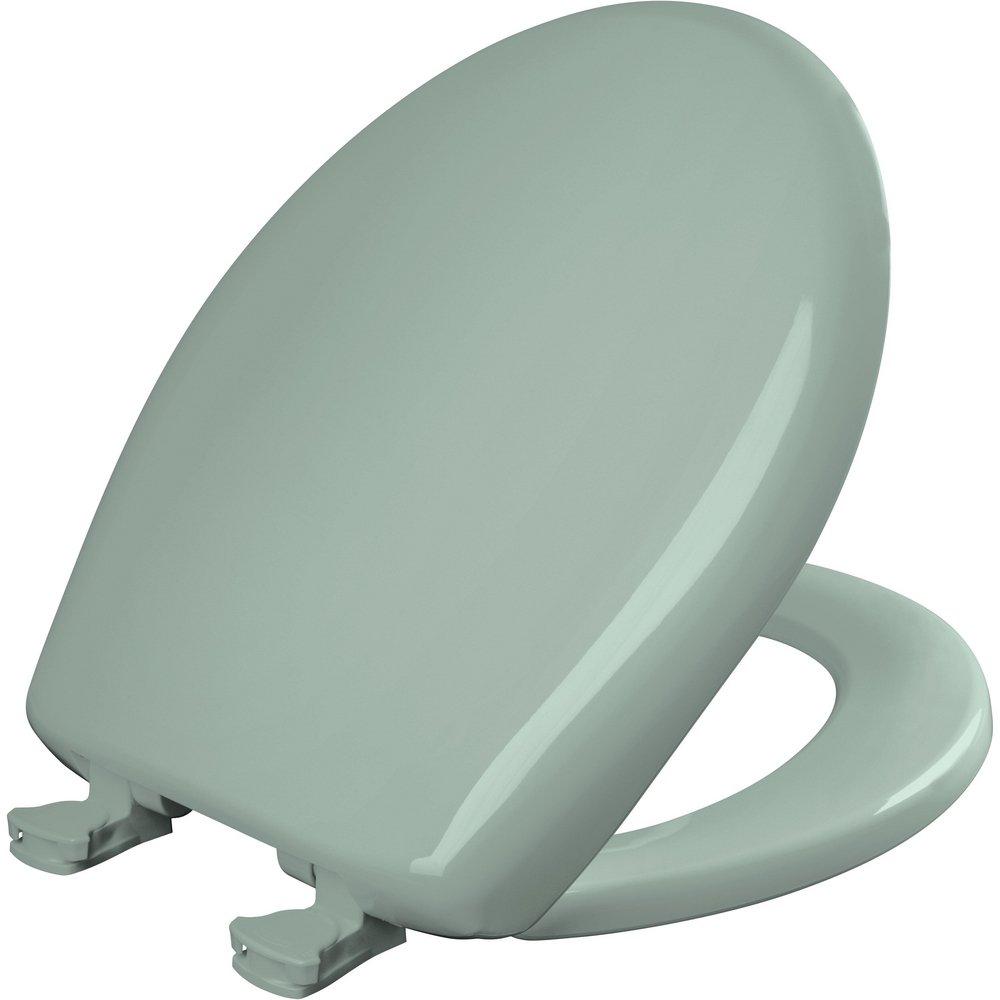 Bemis Seafoam Round Closed Front Toilet Seat with Cover 