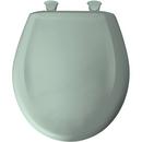 Bemis Seafoam Round Closed Front Toilet Seat with Cover 