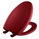 Elongated Closed Front Toilet Seat with Cover in Red