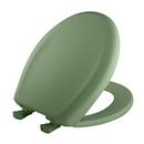 Round Closed Front Toilet Seat with Cover in Jade
