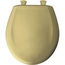 Bemis Harvest Gold Round Closed Front Toilet Seat with Cover 