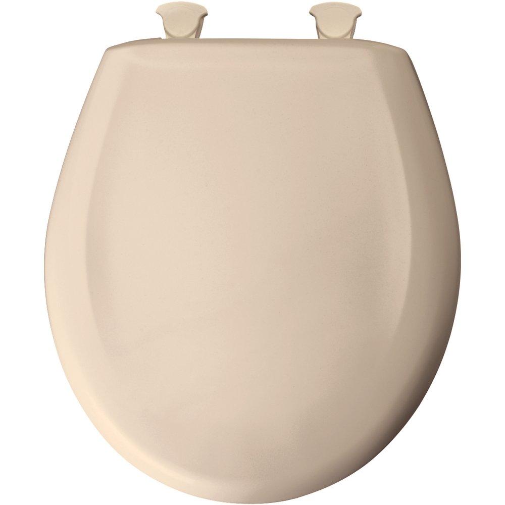 Bemis Natural Round Closed Front Toilet Seat with Cover 