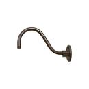 Outdoor Wall Mount with Gooseneck in Architectural Bronze