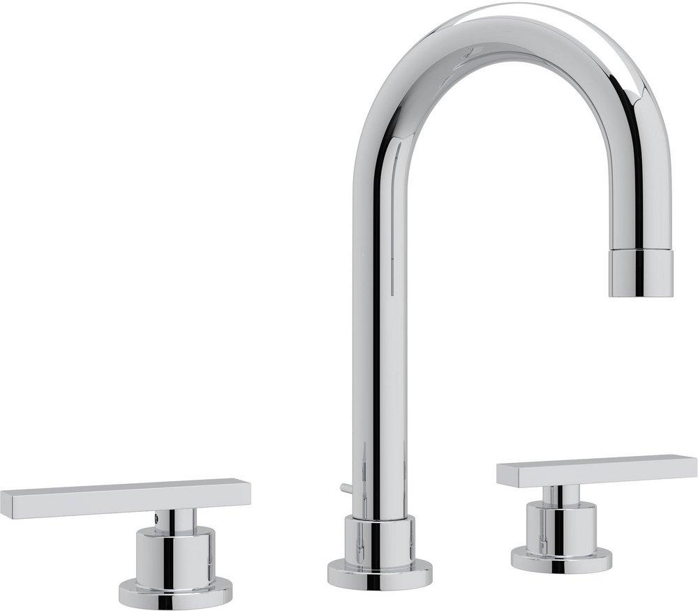 ROHL&reg; Polished Chrome Two Handle Widespread Bathroom Sink Faucet 