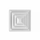 PROSELECT&reg; White 10 T Bar Diffuser 3 Cone With Damper Insulation 