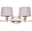 Maxim Lighting&reg; Polished Nickel 8-3/10 in. 60W 2-Light Bath Light 