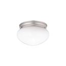 Kichler Lighting Brushed Nickel 5 x 7-1/2 in. 60 W 1-Light A 19 Medium Flush Mount Ceiling Fixture 