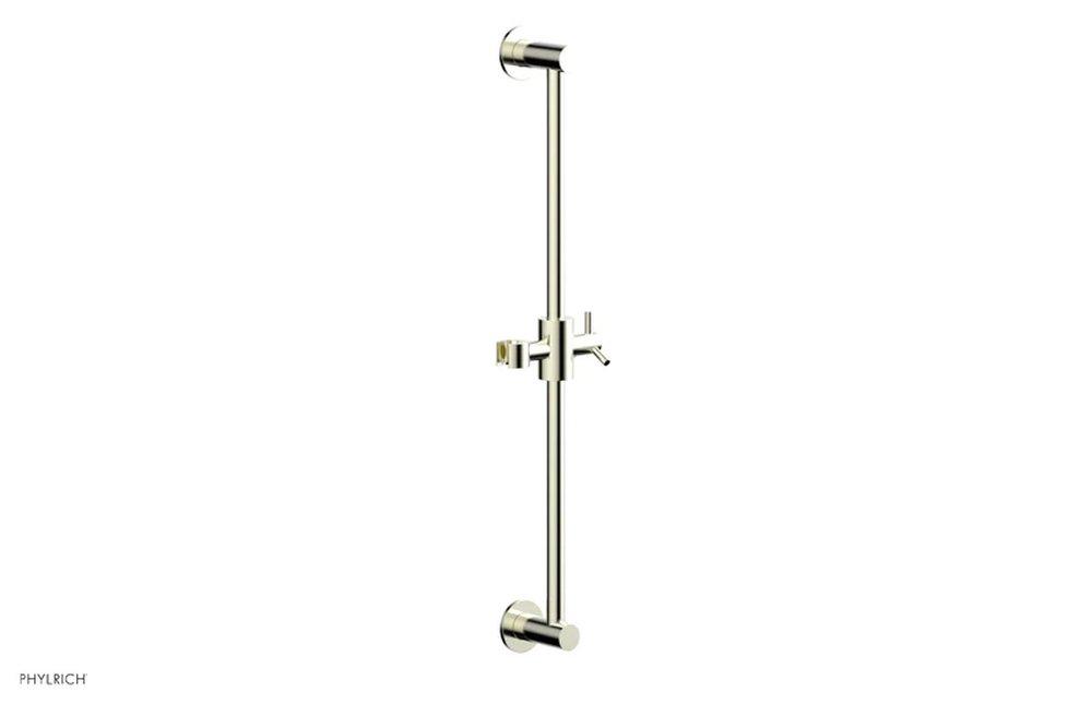 Phylrich&reg; Satin Nickel 24 in. Shower Rail 