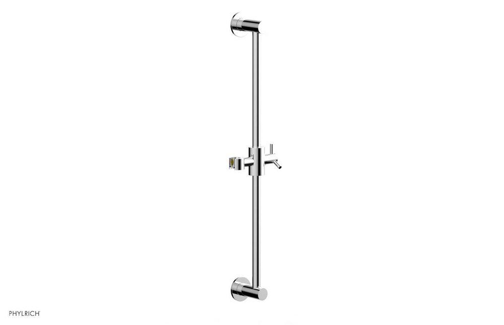 Phylrich&reg; Polished Chrome 24 in. Shower Rail 