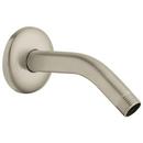 GROHE Brushed Nickel Infinity Finish Tubular Shower Arm & Escutcheon 