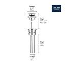 GROHE StarLight&reg; Chrome Waste Set 