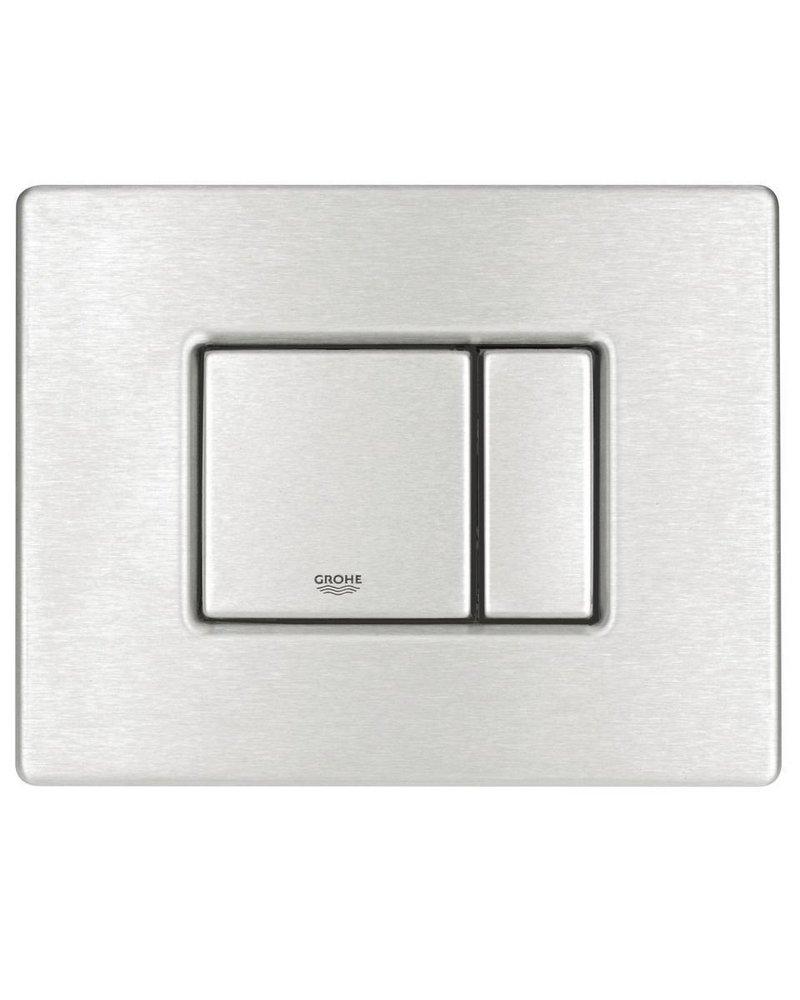 GROHE Brushed Stainless Steel Skate Cosmopolitan Flush Actuator Plate 