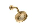 Multi Function Wide Coverage, Medium Coverage and Concentrated Showerhead in Vibrant Moderne Brushed Gold