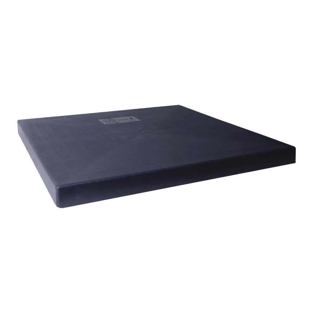 DiversiTech&reg; Black 24 x 2 in. Equipment Pad Plastic 