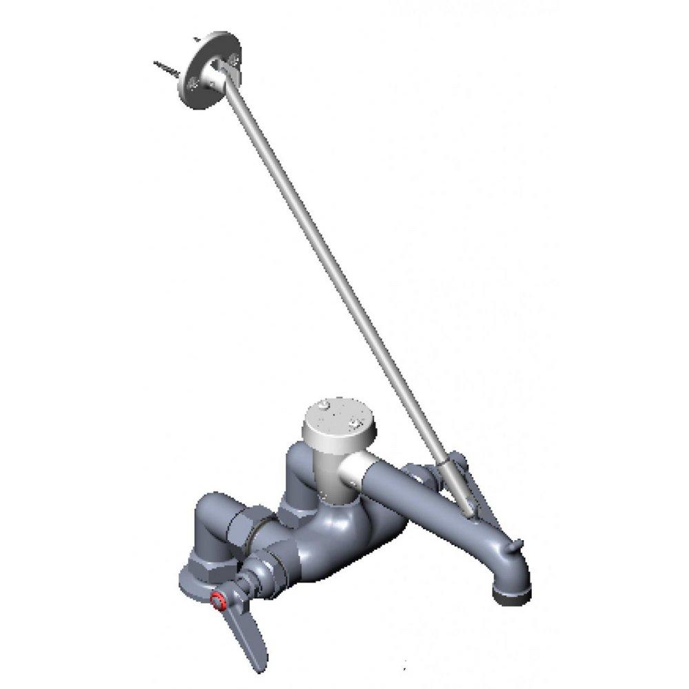 T&S Brass Polished Chrome Service Sink Faucet 