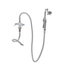 T&S Brass Polished Chrome 1-Hole Base Double Pantry Faucet 
