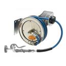 T&S Brass Stainless Steel 3/8 in. Hose Reel with Spray Valve in Stainless Steel 