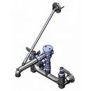 T&S Brass Rough Chrome Wall Mount Service Sink Faucet with Volume Breaker 