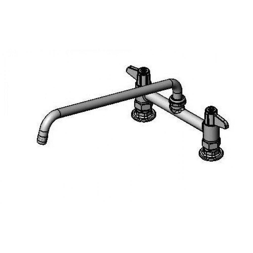 T&S Brass Chrome *CVR* Lead Law Compliant FCT 8 CENTERS DECK MNT 