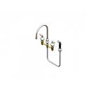 T&S Brass Chrome 2.2 gpm 4-Hole Sink Faucet 