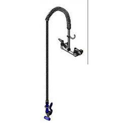 Pet Grooming: 8"  Wall Mount, Ohd Sprng, Blue 35 Ngle Spy Vlv, 12"  Riser, 72"  Ss Flx Hse