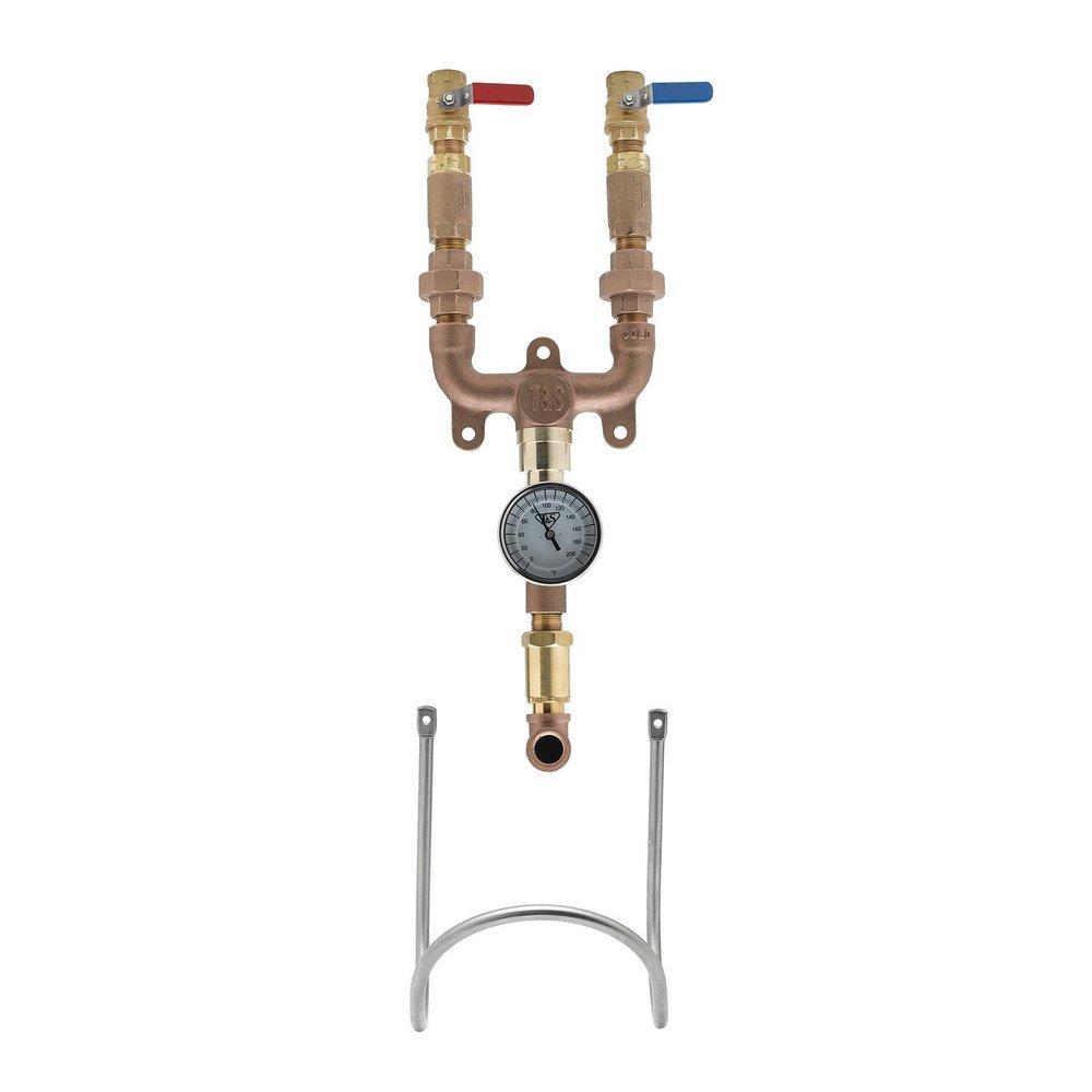 T&S Brass Brass Washdown Station with Ball Valve 