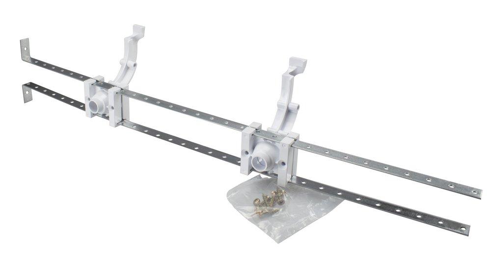 Sioux Chief 24 x 2-1/4 x 2-1/8 in. 25 lb. Galvanized Steel and ABS Bracket with Lock Block 