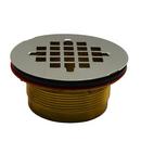 Jones Stephens Inside Caulk Brass Stainless Steel Shower Drain 
