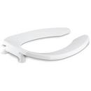 KOHLER White Elongated Toilet Seat with Check Hinge 