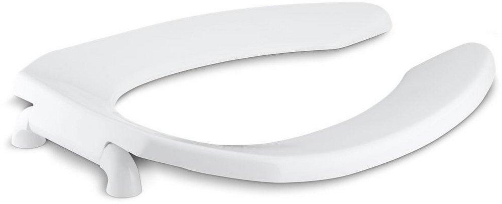 KOHLER White Elongated Open Front Toilet Seat 