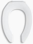 KOHLER White Elongated Open Front Toilet Seat 