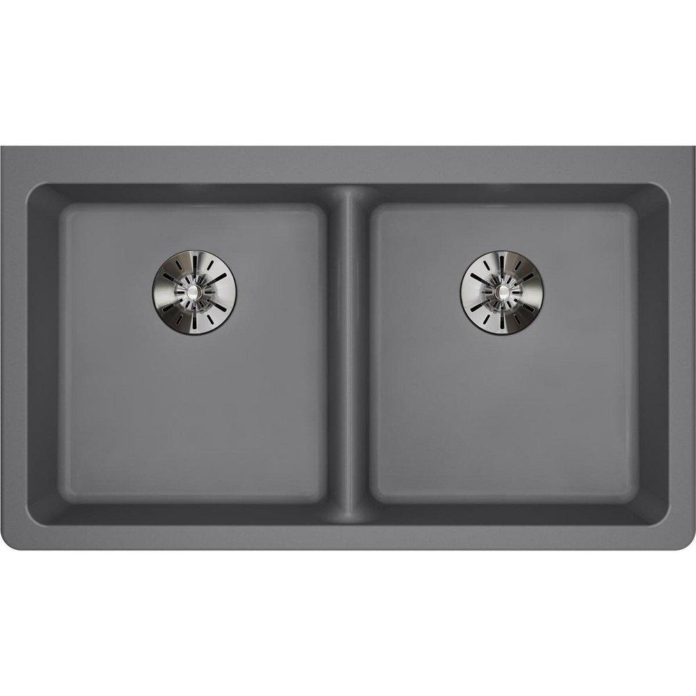 Elkay Lustrous Satin 14-1/2 x 14-1/2 in. Undermount Stainless Steel Bar Sink 