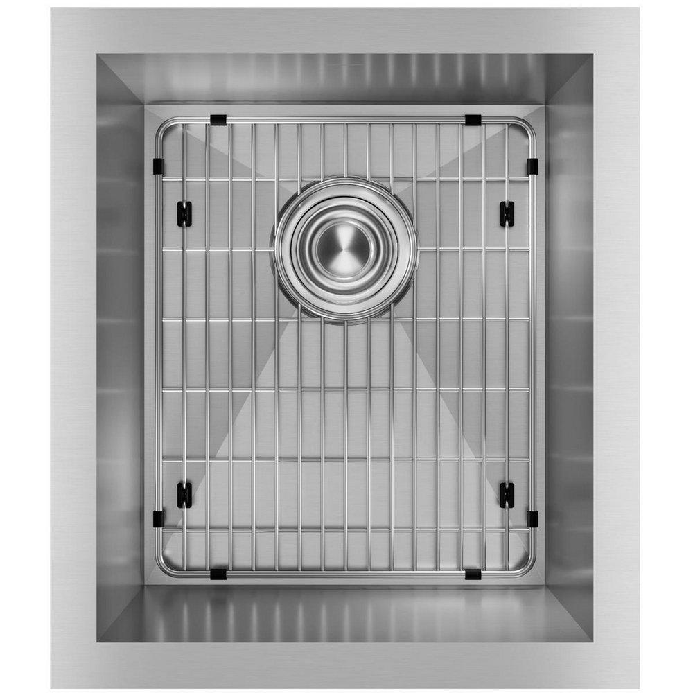 Kingsford Satin 25 x 22 in. 3 Hole Single Bowl Self-Rimming or Drop-In 300 Stainless Steel Kitchen Sink with Center Drain 