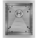 Kingsford Satin 25 x 22 in. 3 Hole Single Bowl Self-Rimming or Drop-In 300 Stainless Steel Kitchen Sink with Center Drain 