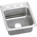 17 x 20 in. 2 Hole Stainless Steel Single Bowl Drop-in Kitchen Sink in Lustertone