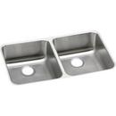 Elkay Elite Satin 31-3/4 x 16-1/2 in. No Hole Stainless Steel Double Bowl Undermount Kitchen Sink 