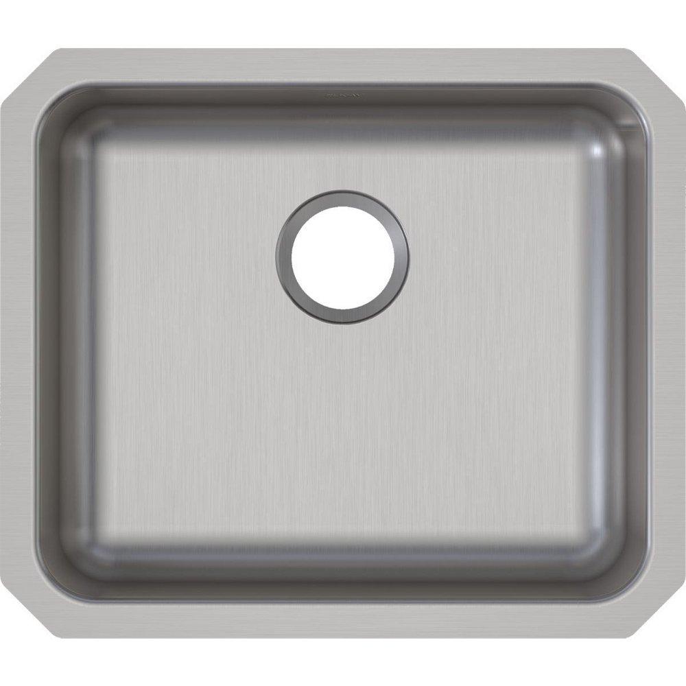 Elkay Lustrous Satin 21-1/2 x 18-1/2 in. No Hole Stainless Steel Single Bowl Undermount Kitchen Sink 