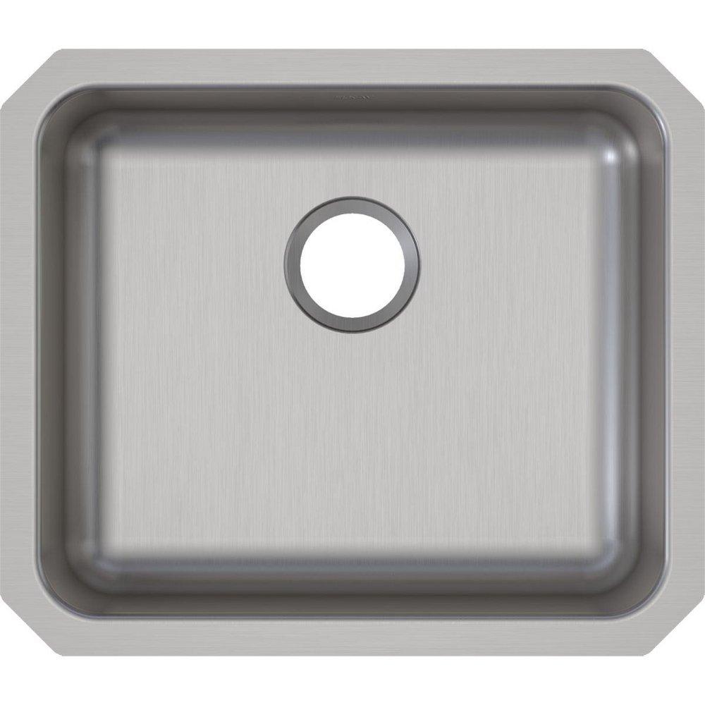Elkay Lustrous Satin 21-1/2 x 18-1/2 in. No Hole Stainless Steel Single Bowl Undermount Kitchen Sink 