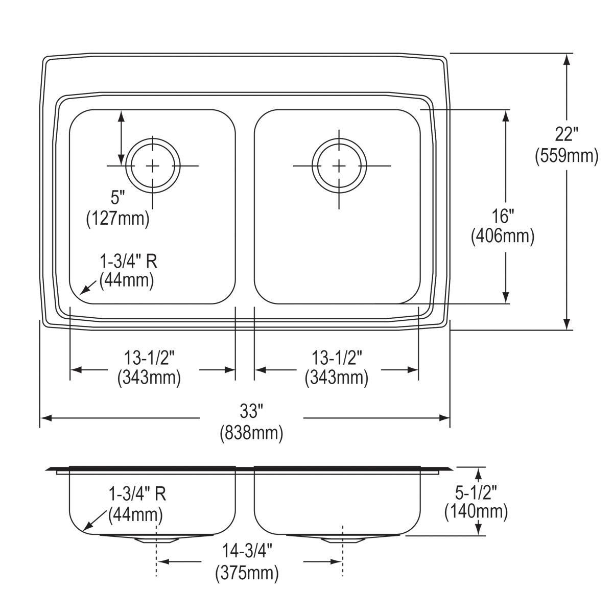 Elkay Bright Polished Stainless Steel Basket Strainer 