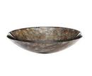 Above-Counter Vessel Sink in Metallic Pewter