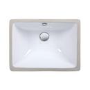 Xync Brands White Undermount Bathroom Sink 
